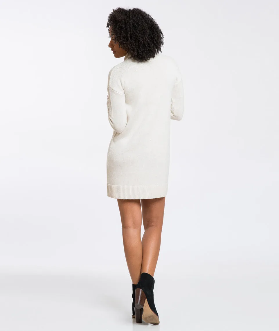 Turtleneck Sweater Dress - Cream sold by Marine Layer product image thumbnail 2