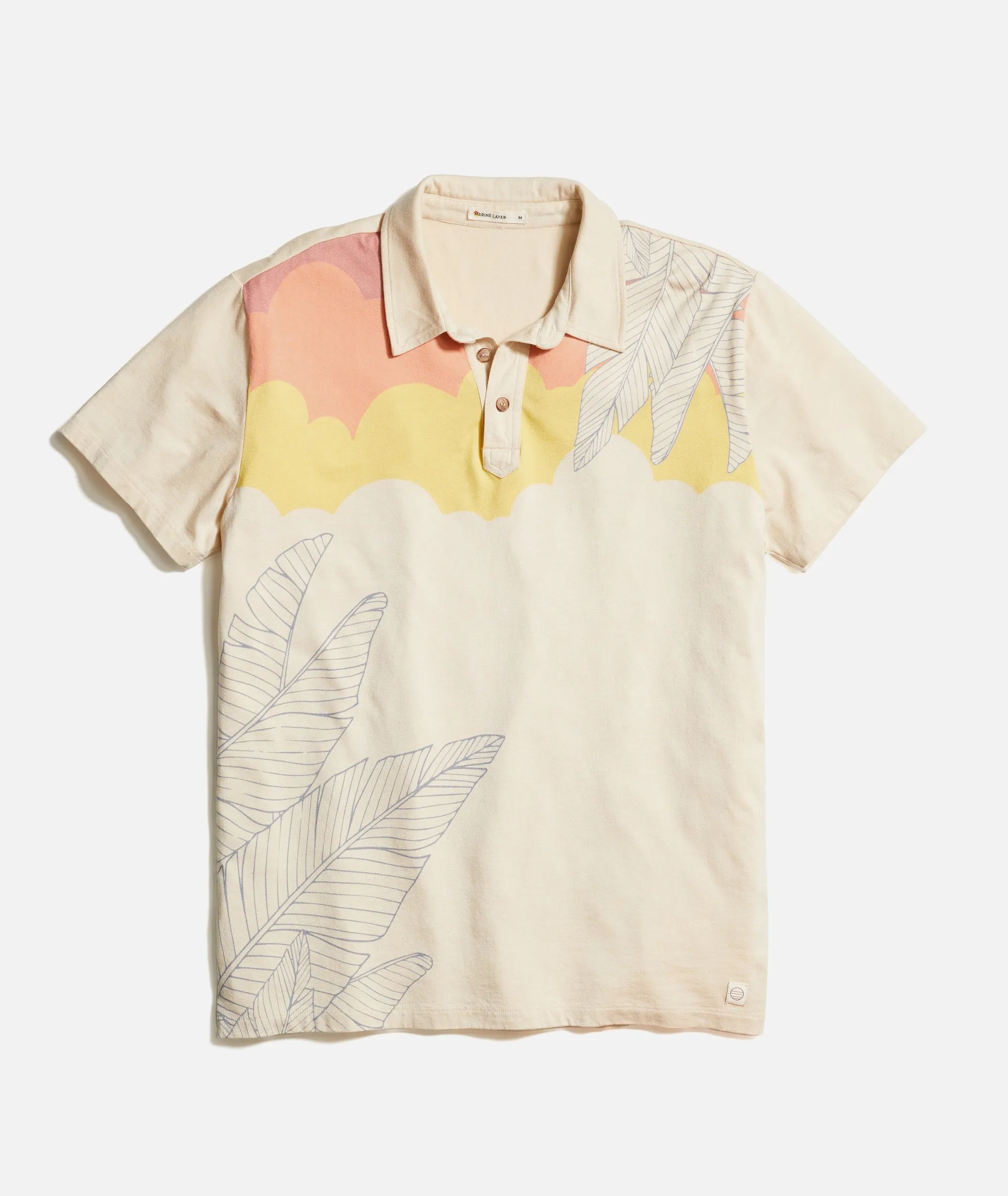 Graphic Polo sold by Marine Layer