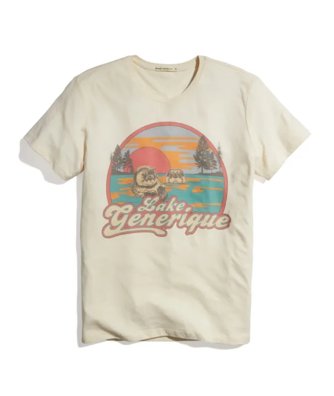 Re-Spun Graphic Tee in Natural sold by Marine Layer