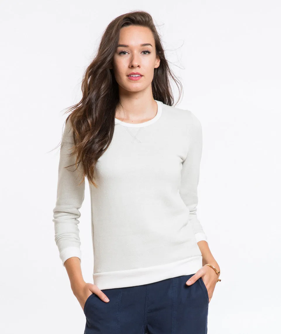 Leila Raglan Crewneck Sweatshirt sold by Marine Layer