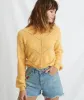 Olivia Crewneck Sweater in Daffodil sold by Marine Layer