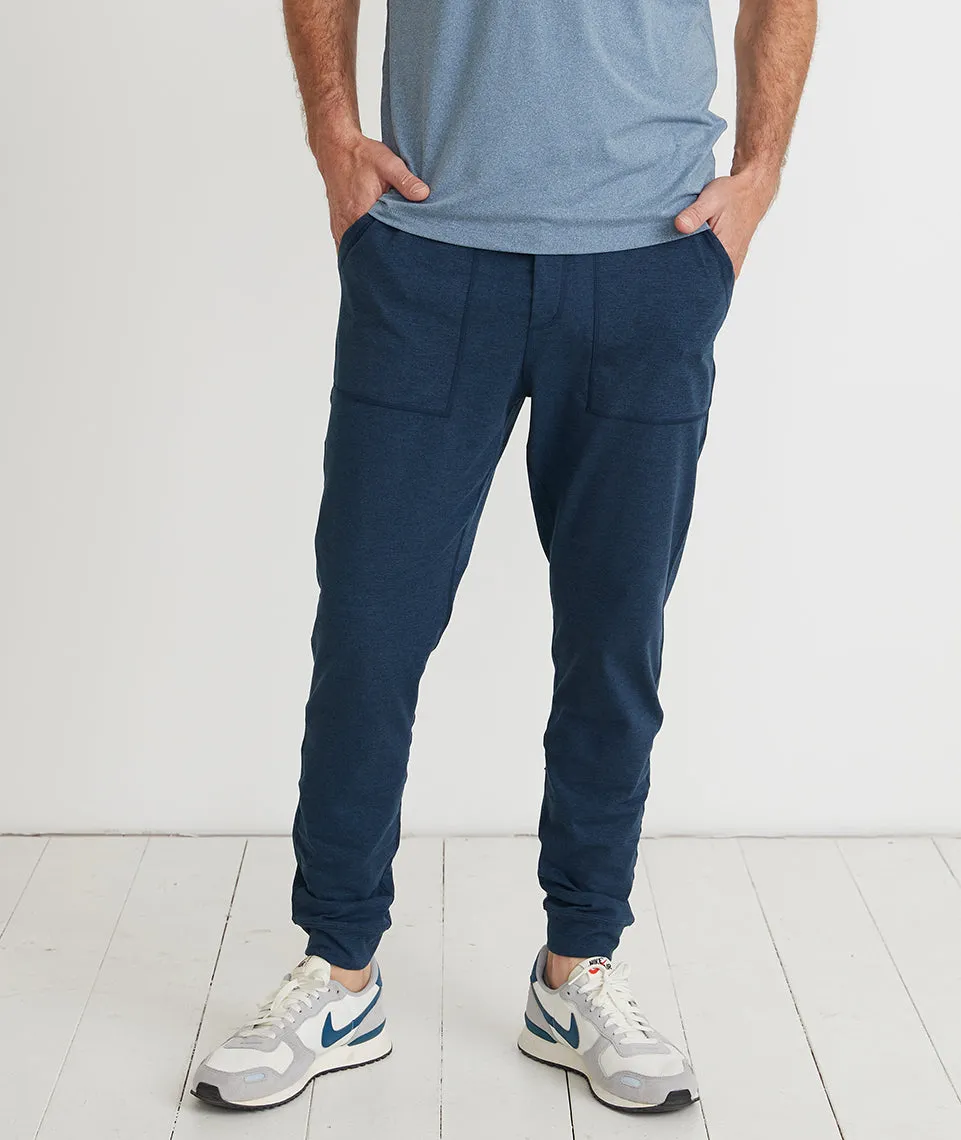 Yoga Jogger in Navy Heather sold by Marine Layer product image thumbnail 3
