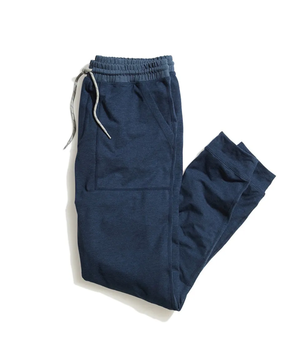 Yoga Jogger in Navy Heather sold by Marine Layer