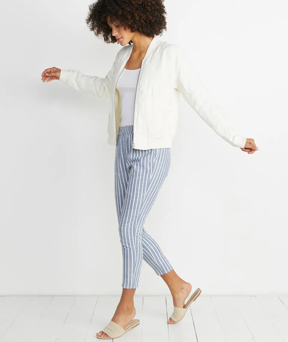 Monica Pant in Blue Stripe sold by Marine Layer product image thumbnail 4
