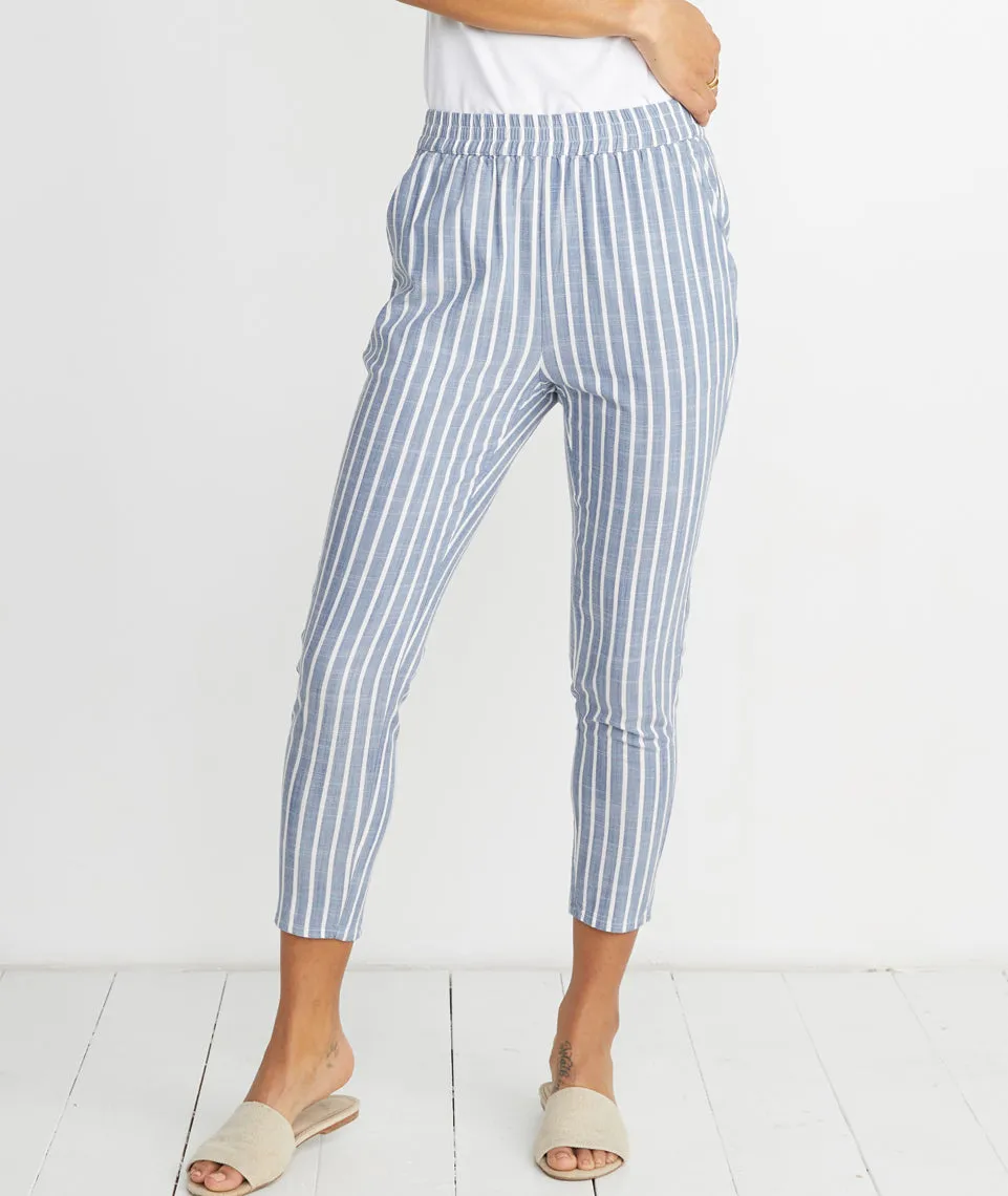 Monica Pant in Blue Stripe sold by Marine Layer product image thumbnail 3