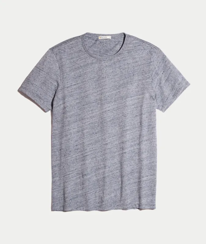 Signature Crewneck in Denim Nep sold by Marine Layer