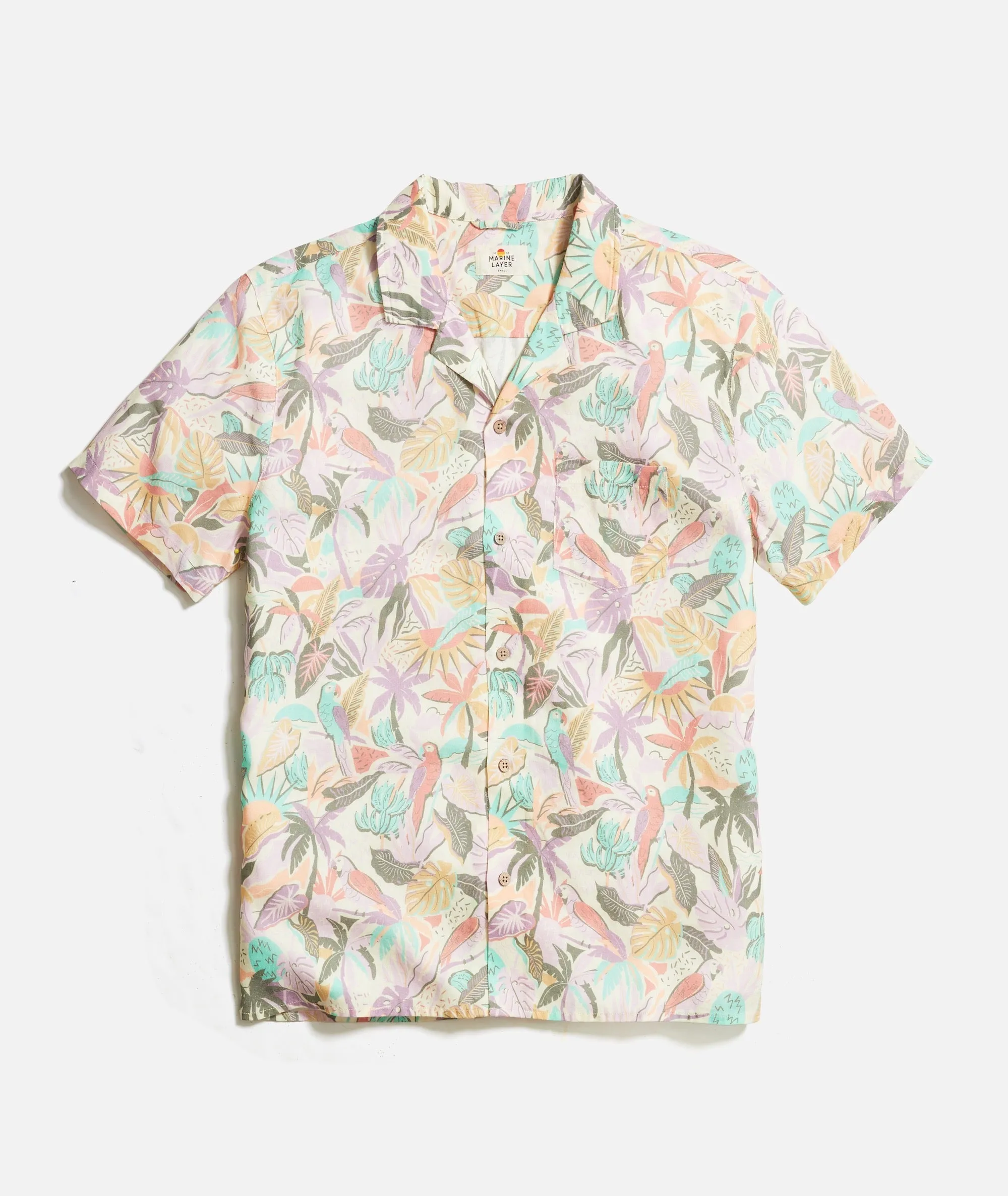 TENCEL Linen Resort Shirt sold by Marine Layer