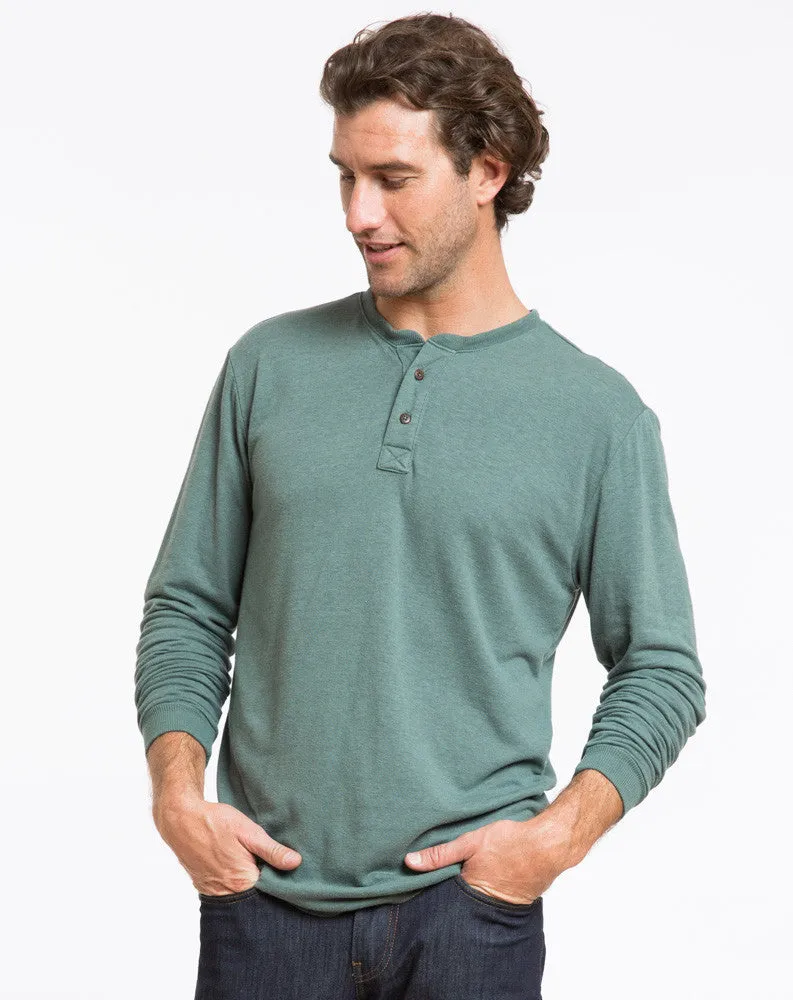 Double Knit Henley in Pine Grove sold by Marine Layer product image thumbnail 2