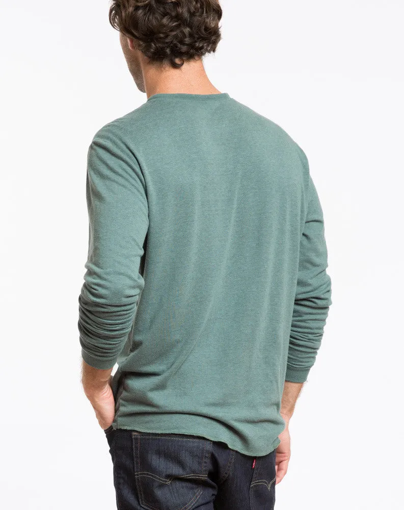 Double Knit Henley in Pine Grove sold by Marine Layer product image thumbnail 3
