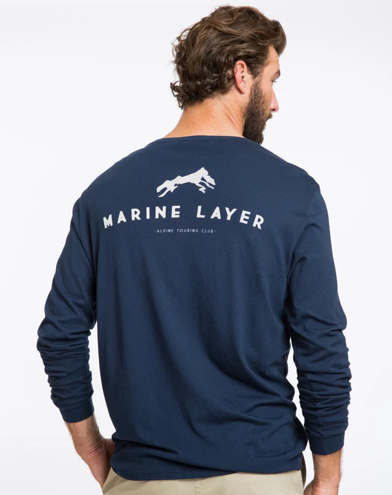Alpine Club Longsleeve Graphic Tee sold by Marine Layer product image thumbnail 4