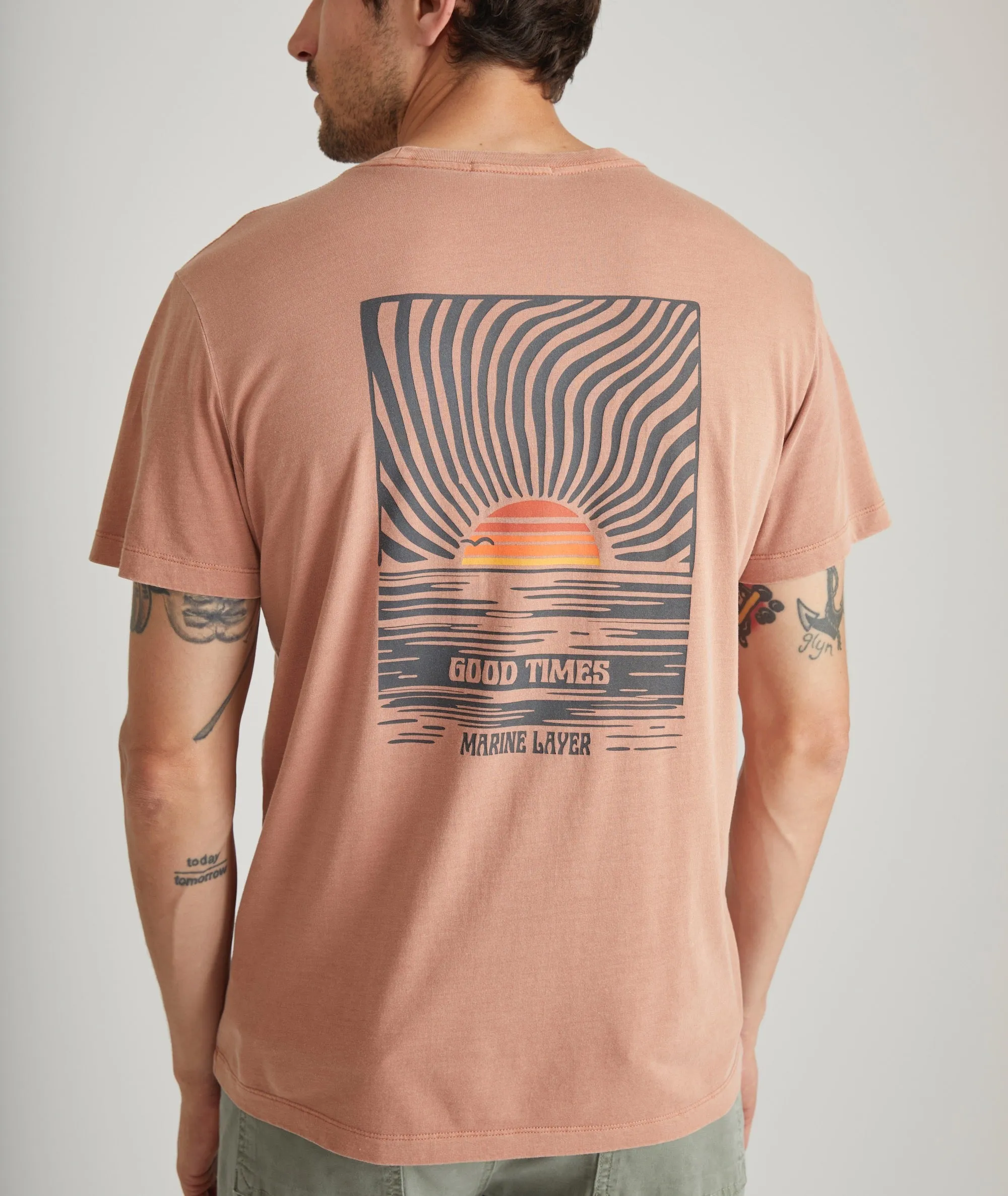 Signature Crew Graphic Tee sold by Marine Layer product image thumbnail 4