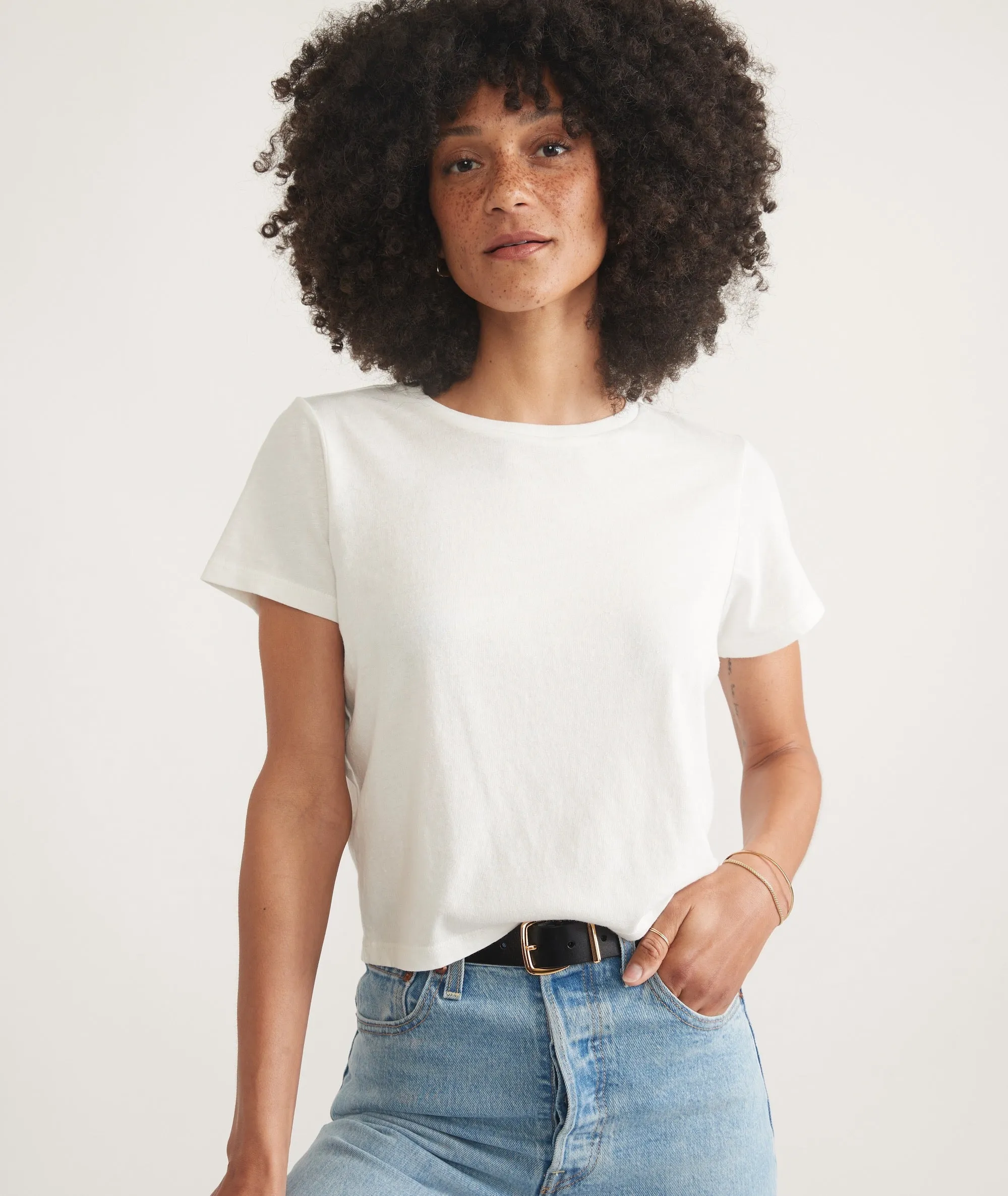 Easy Crew Crop Tee sold by Marine Layer product image thumbnail 4