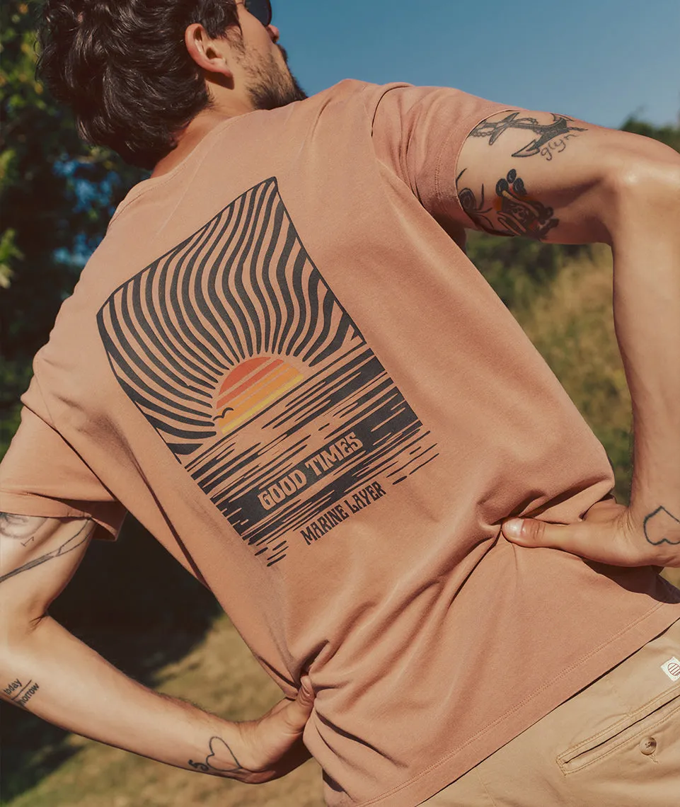 Signature Crew Graphic Tee sold by Marine Layer product image thumbnail 2