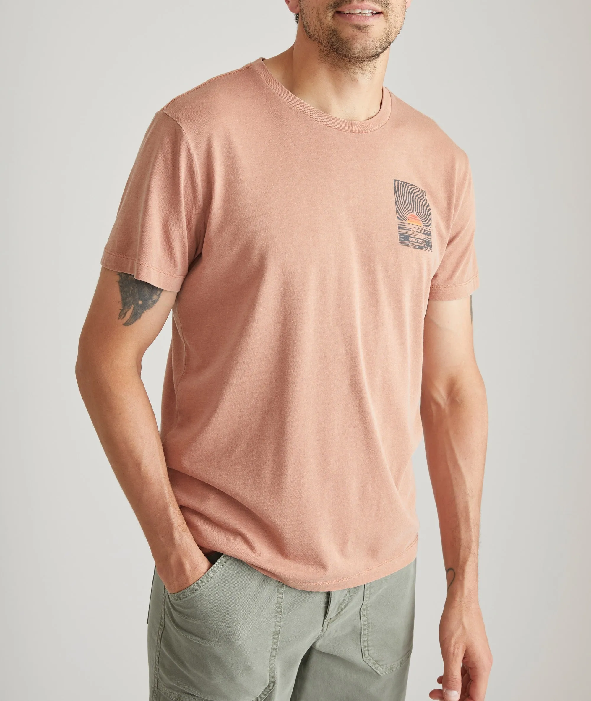 Signature Crew Graphic Tee sold by Marine Layer product image thumbnail 5