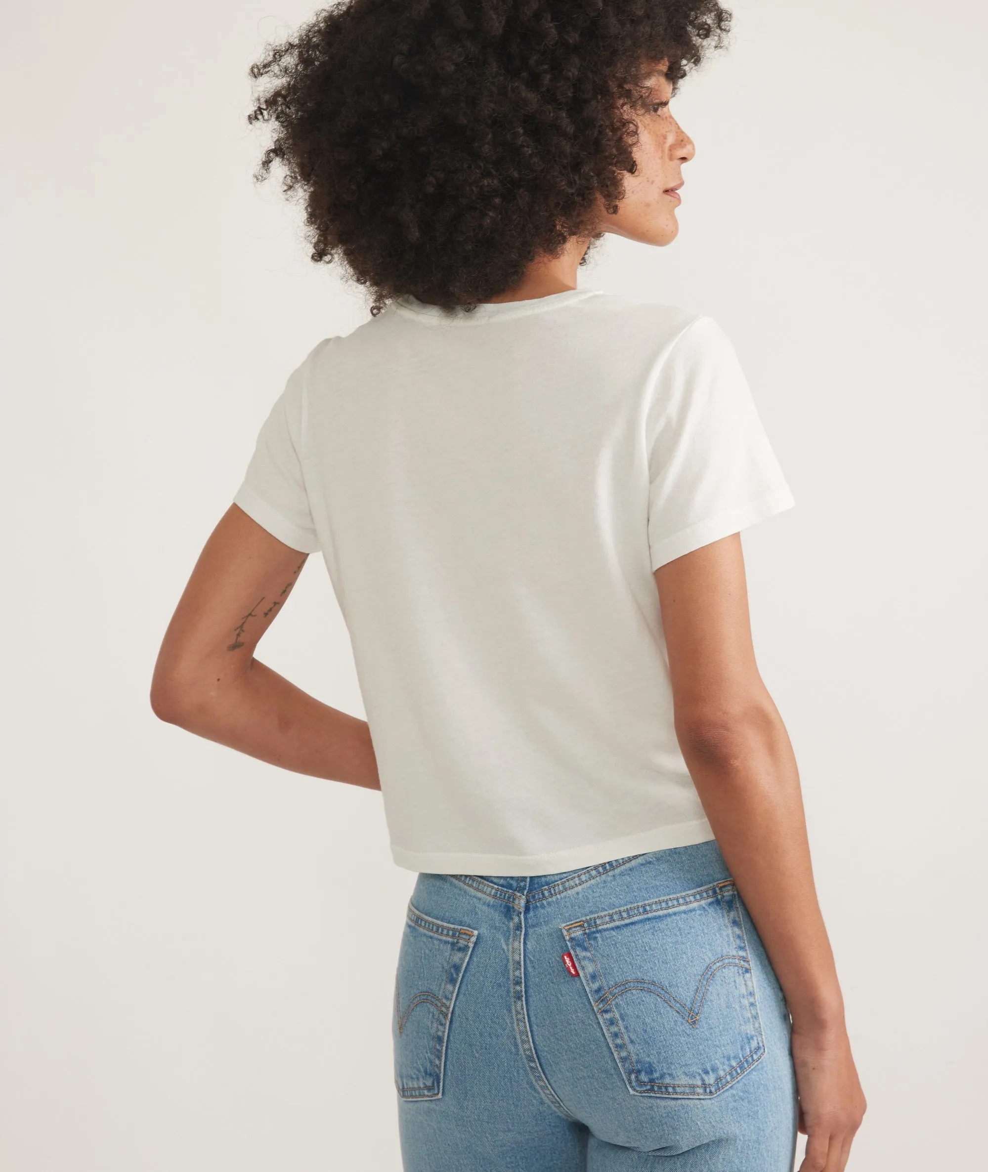 Easy Crew Crop Tee sold by Marine Layer product image thumbnail 5