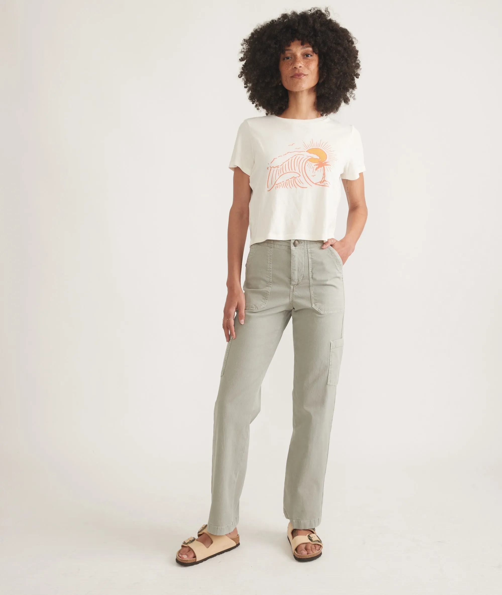 Easy Crop Graphic Tee sold by Marine Layer product image thumbnail 5