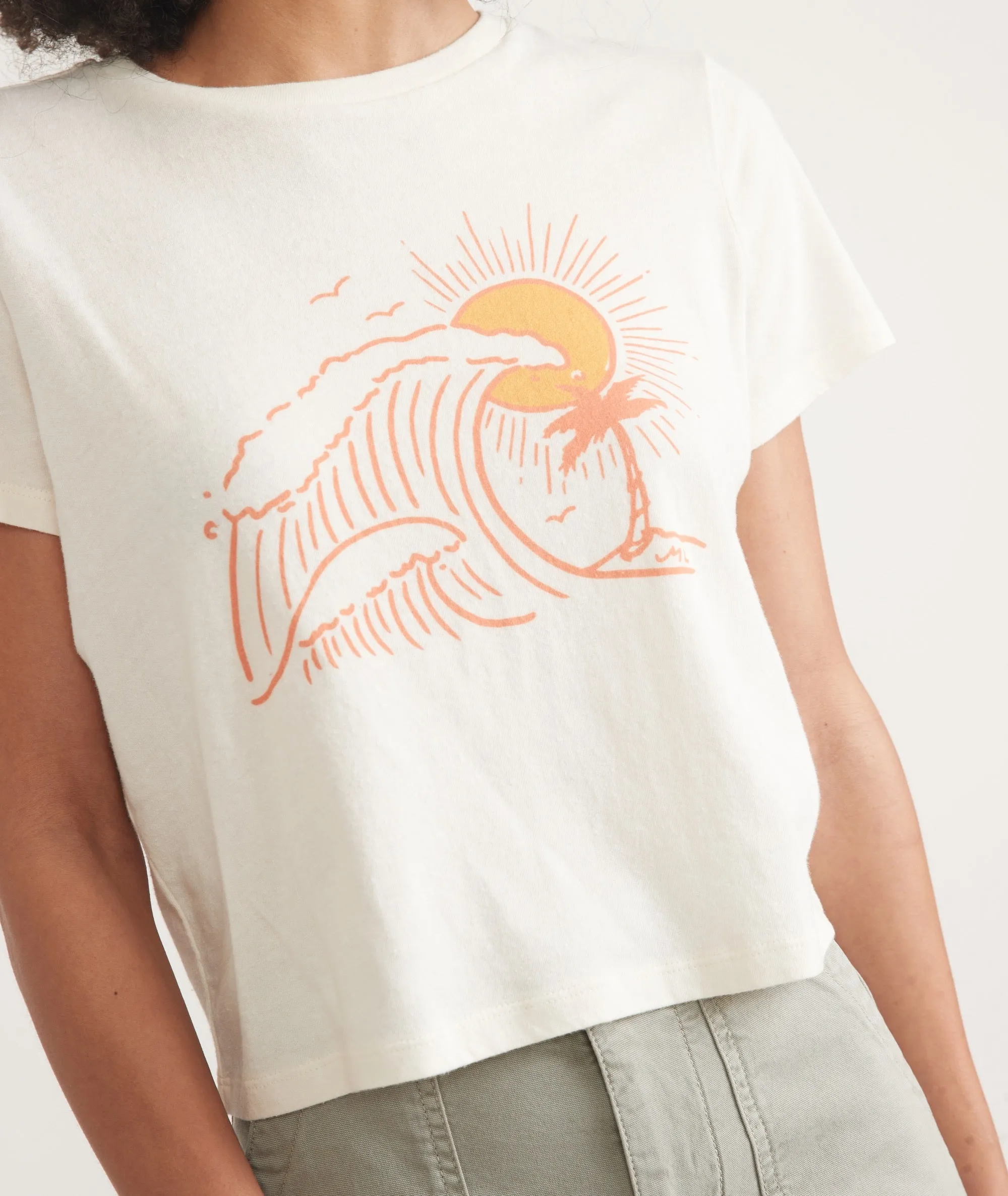 Easy Crop Graphic Tee sold by Marine Layer product image thumbnail 2