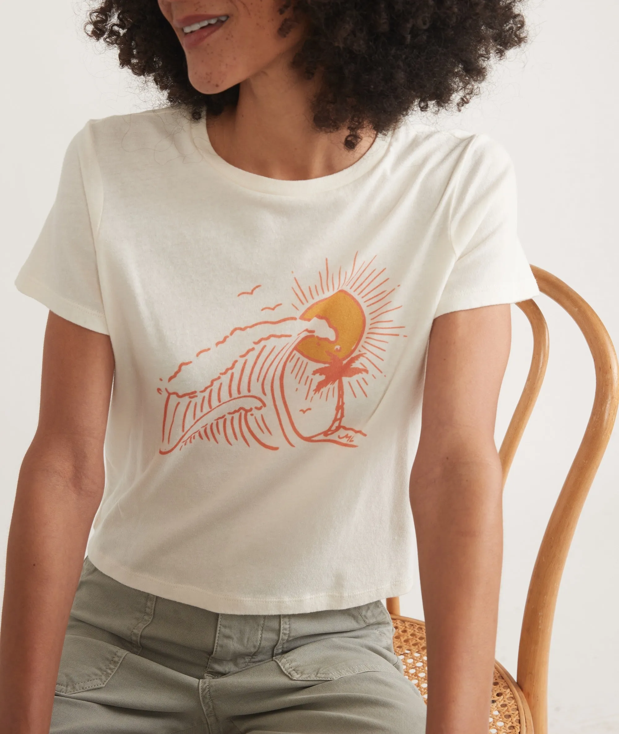 Easy Crop Graphic Tee sold by Marine Layer product image thumbnail 3