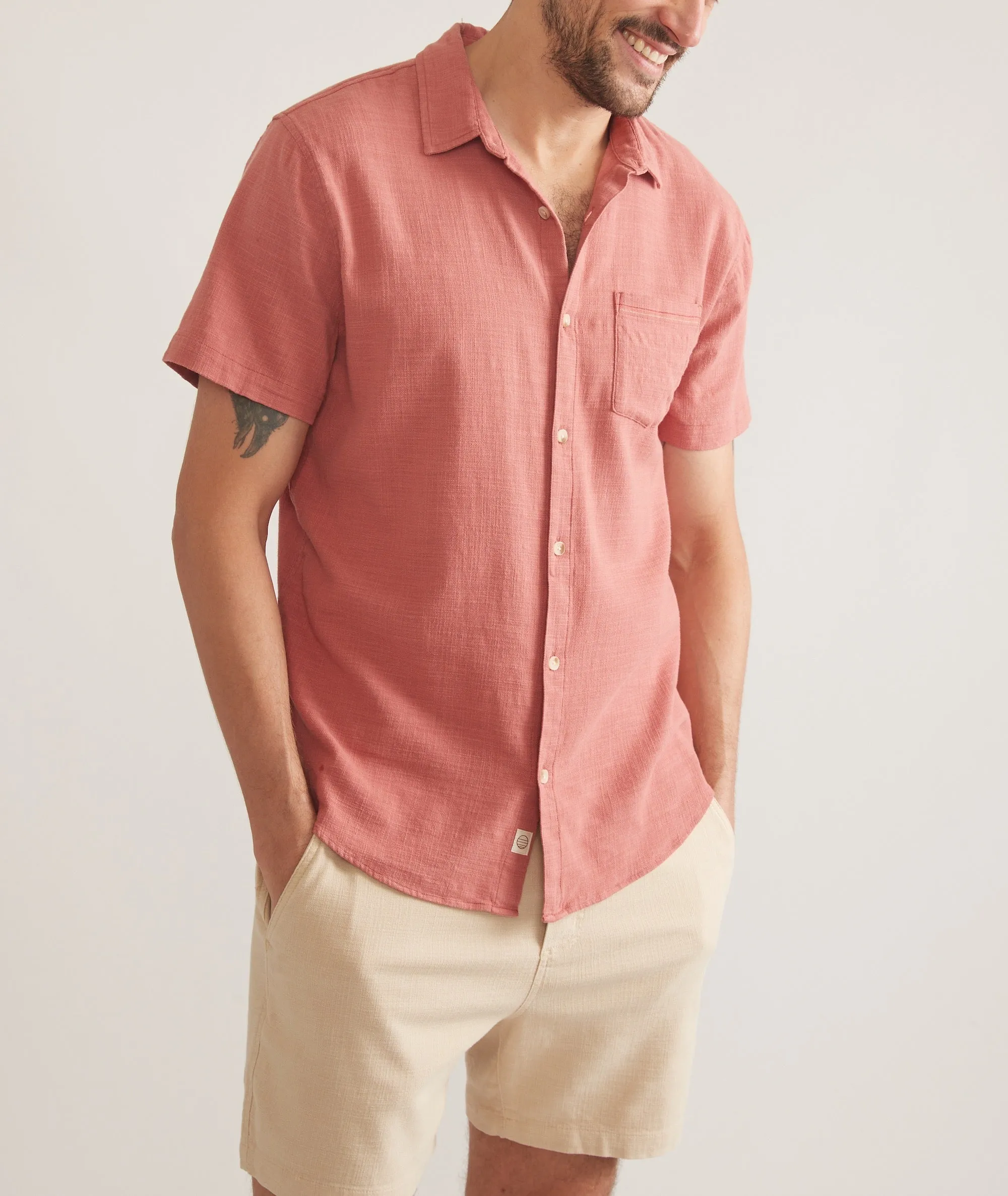Stretch Selvage Short Sleeve Shirt sold by Marine Layer product image thumbnail 2