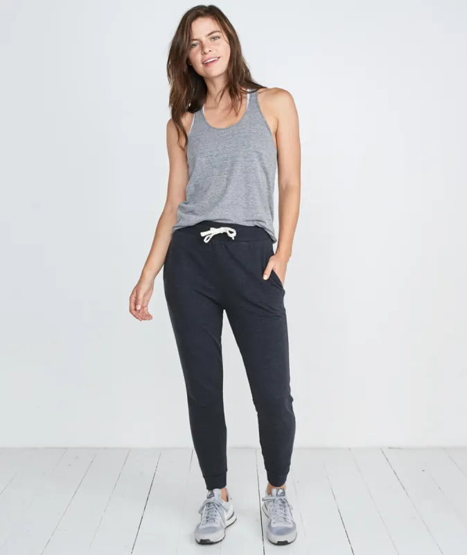Double Knit Jogger in Faded Black sold by Marine Layer