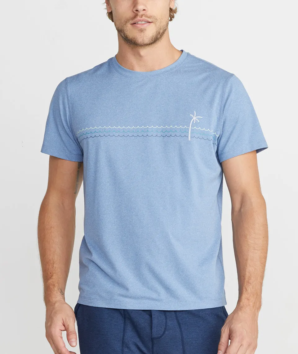 Sport Crew in Light Blue Heather sold by Marine Layer product image thumbnail 2