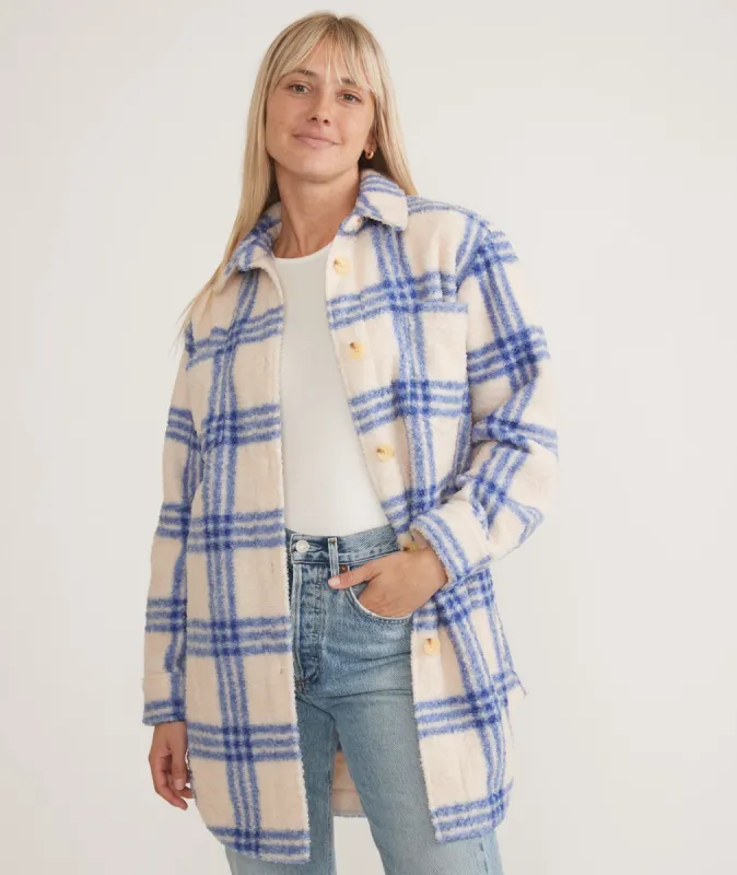 Bailey Long Shirt Jacket sold by Marine Layer