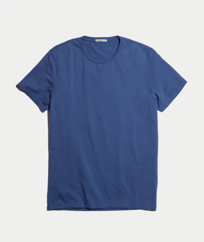 Signature Crewneck in Faded Aegean sold by Marine Layer