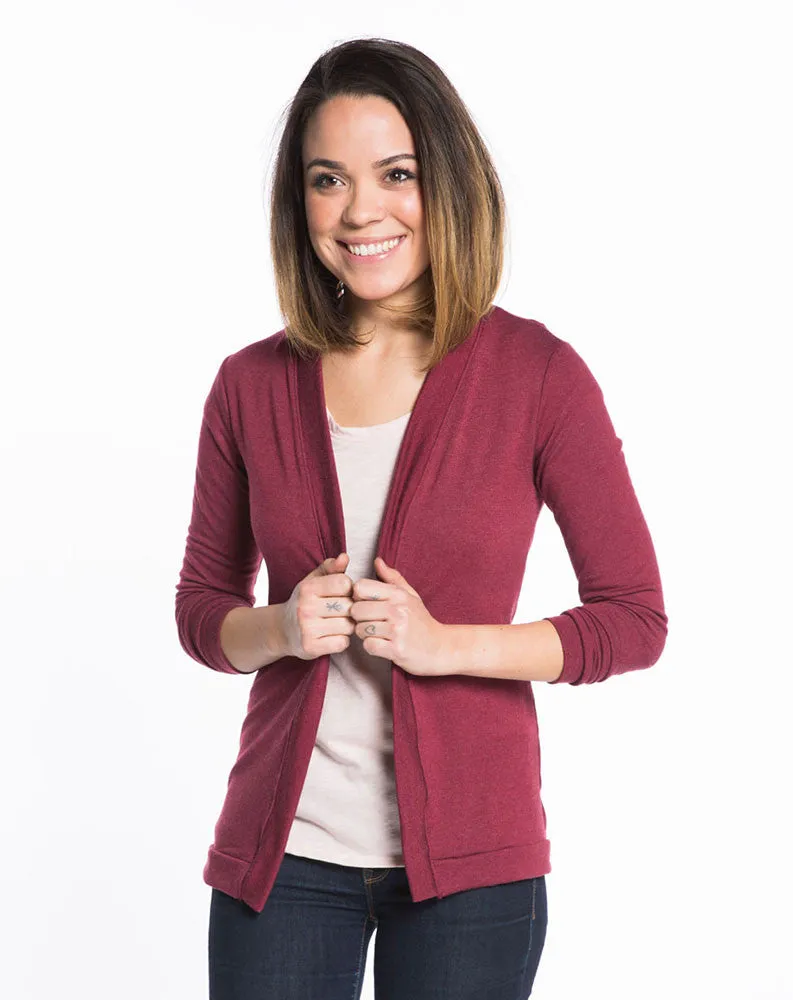 Open Cardigan - Tibetan Red sold by Marine Layer product image thumbnail 2
