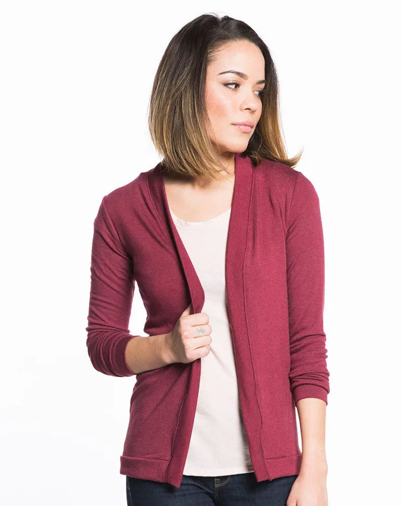 Open Cardigan - Tibetan Red sold by Marine Layer product image thumbnail 4