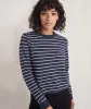Double Knit Crew in Navy Blazer/White sold by Marine Layer