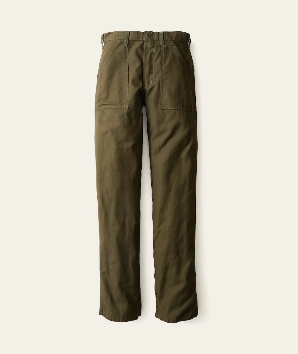 Military Trouser in Dark Green sold by Marine Layer