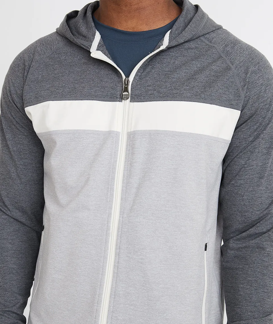 Keeler Zip Hoodie in Grey/White sold by Marine Layer product image thumbnail 3
