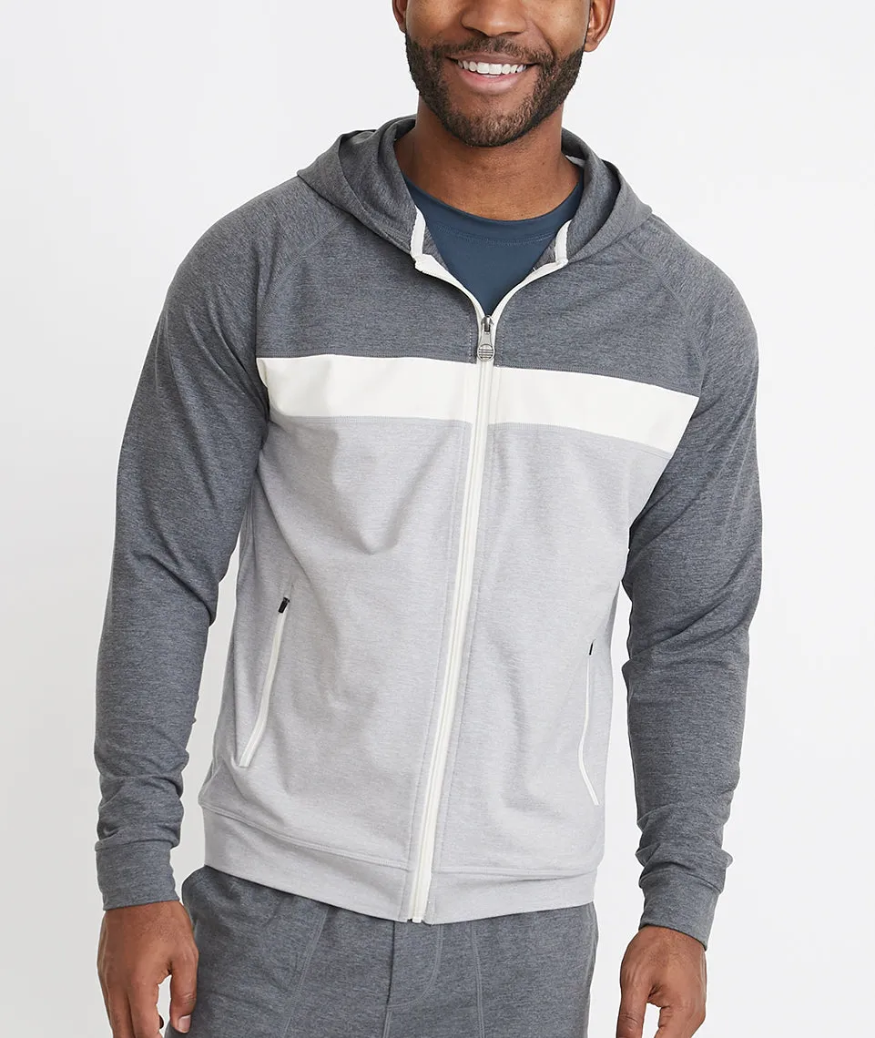 Keeler Zip Hoodie in Grey/White sold by Marine Layer product image thumbnail 2
