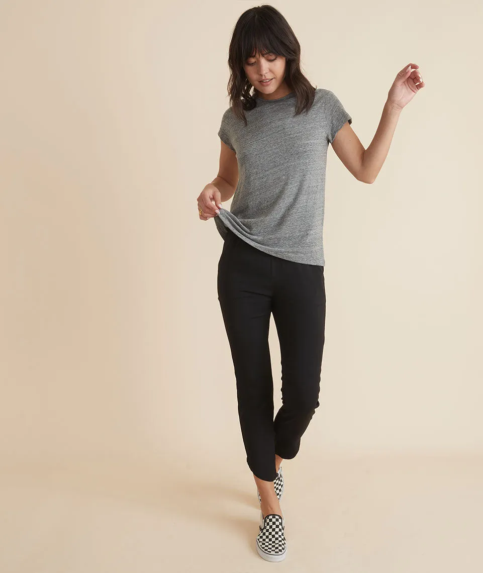 Swing Crew Tee in Mid Heather Grey sold by Marine Layer product image thumbnail 5