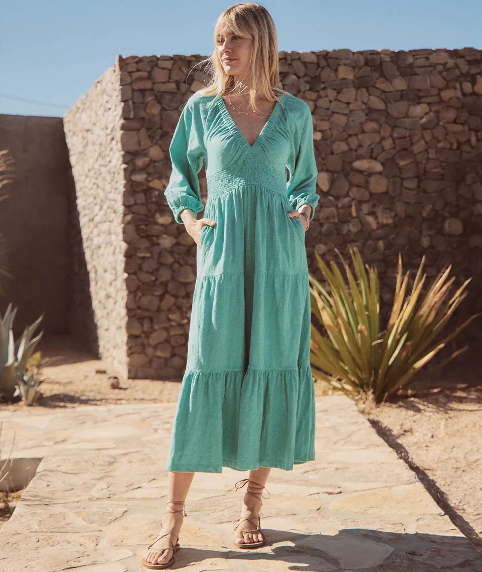 Florence Vintage Slub Midi Dress sold by Marine Layer
