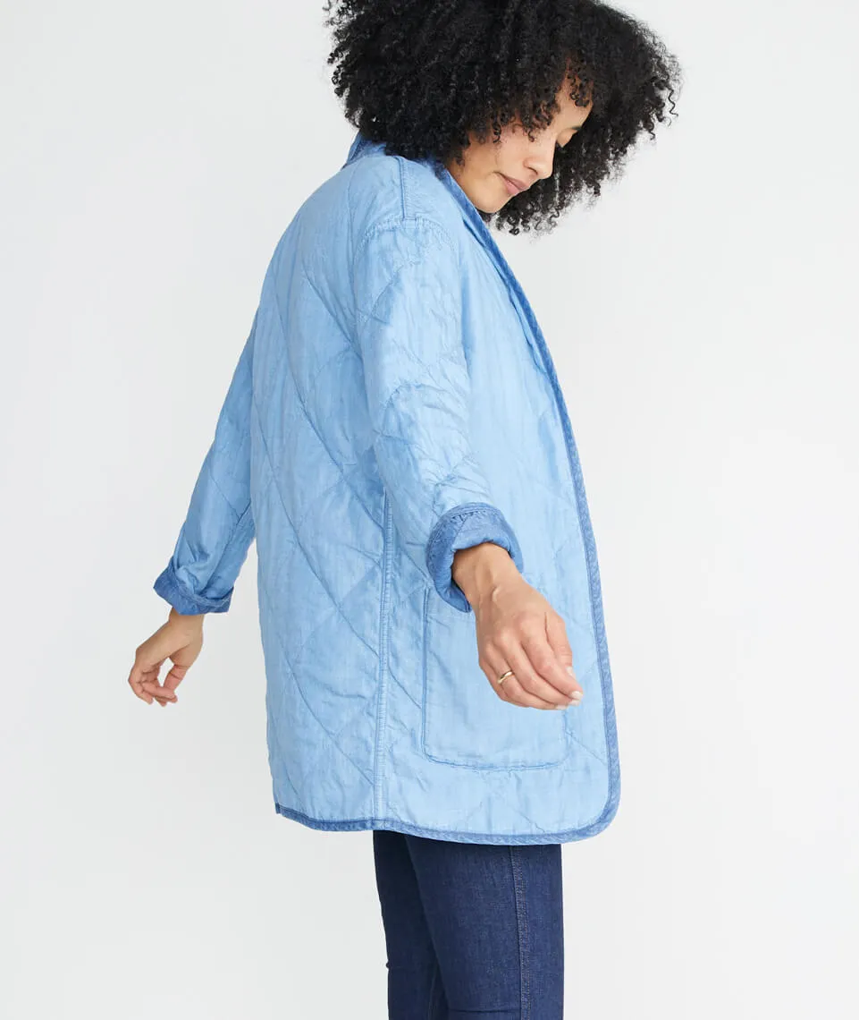 Jane Quilted Indigo Jacket sold by Marine Layer product image thumbnail 2