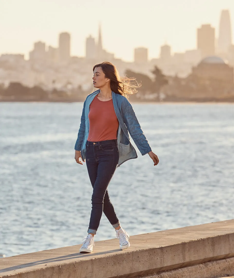 Jane Quilted Indigo Jacket sold by Marine Layer product image thumbnail 5