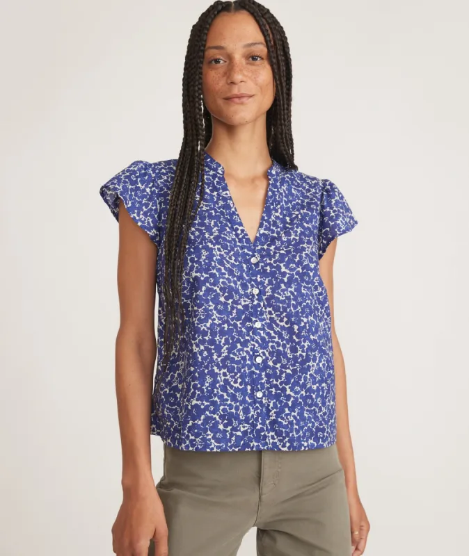 EsmâˆšÂ© Flutter Sleeve Top sold by Marine Layer