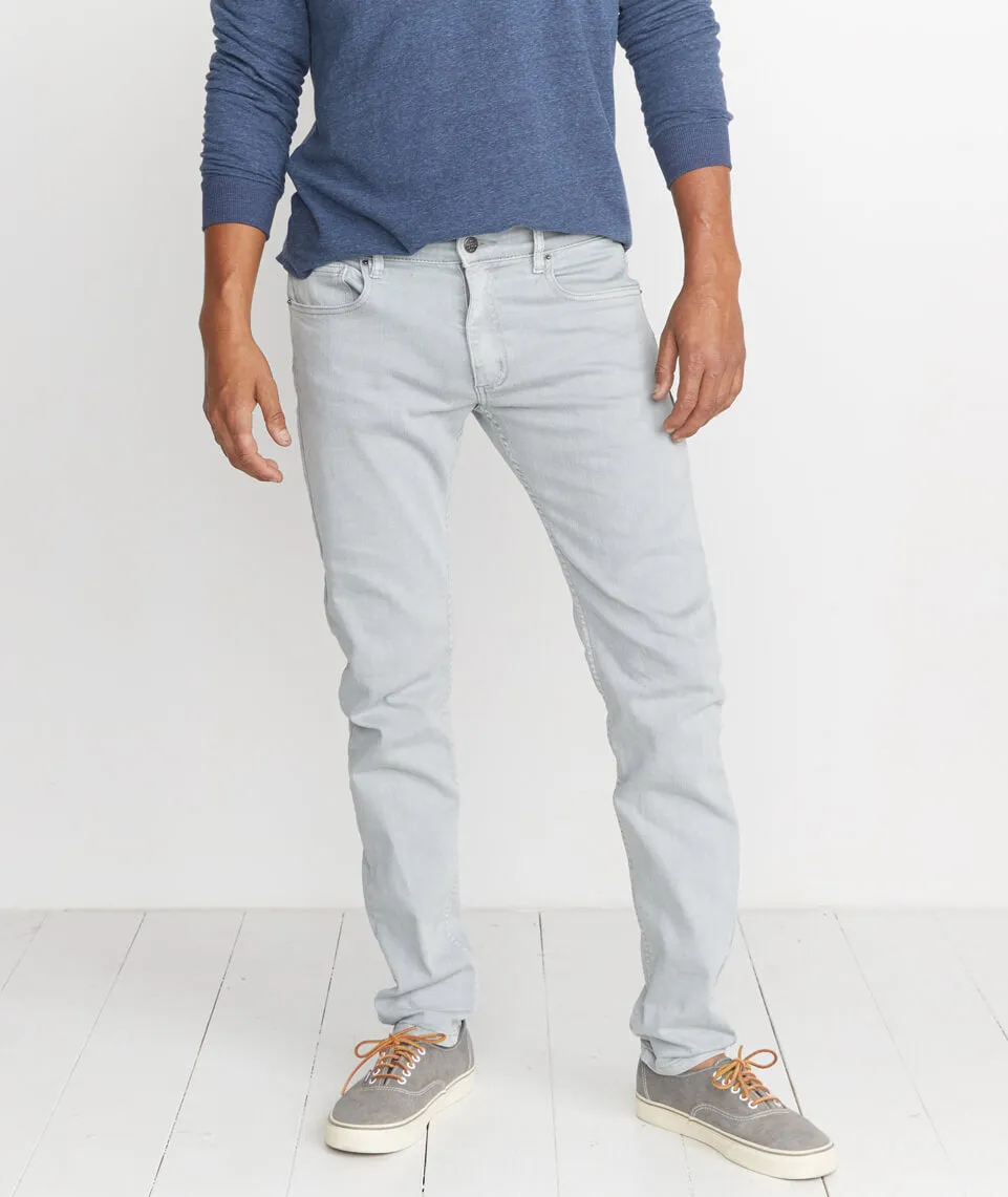 5 Pocket Slim Fit Pant in Light Grey sold by Marine Layer product image thumbnail 2