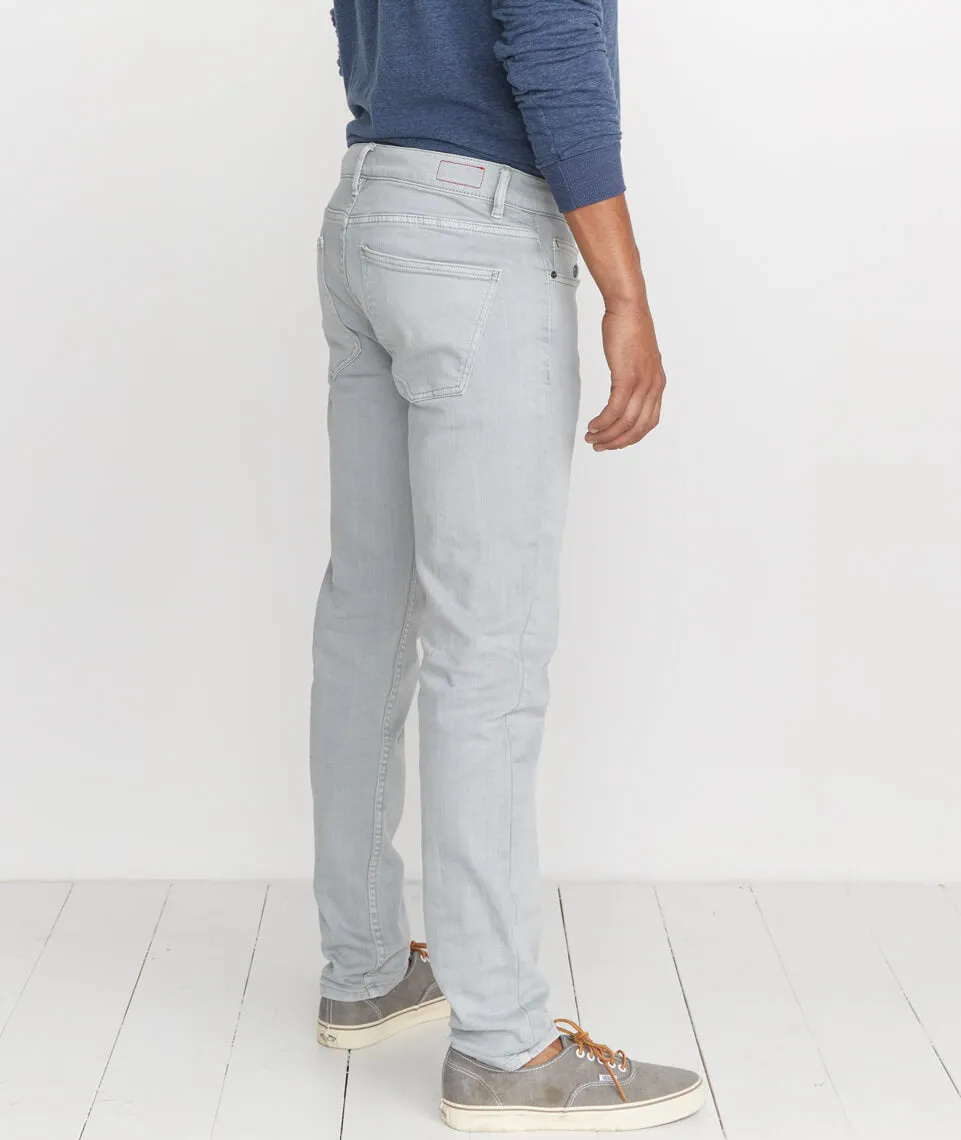 5 Pocket Slim Fit Pant in Light Grey sold by Marine Layer product image thumbnail 4