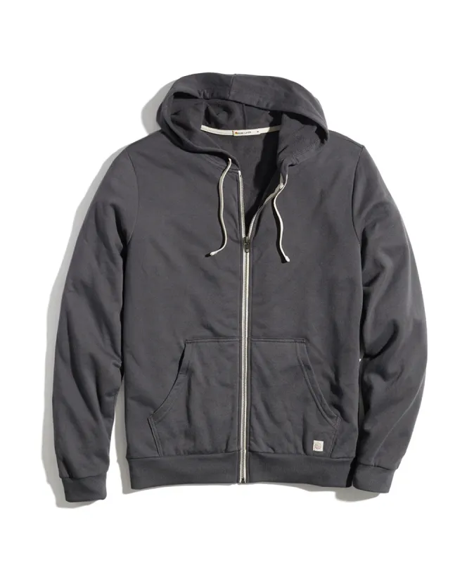 Afternoon Full Zip Hoodie in Asphalt Grey sold by Marine Layer