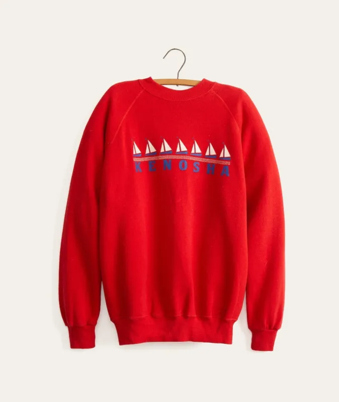 80s Kenosha Raglan Crewneck sold by Marine Layer