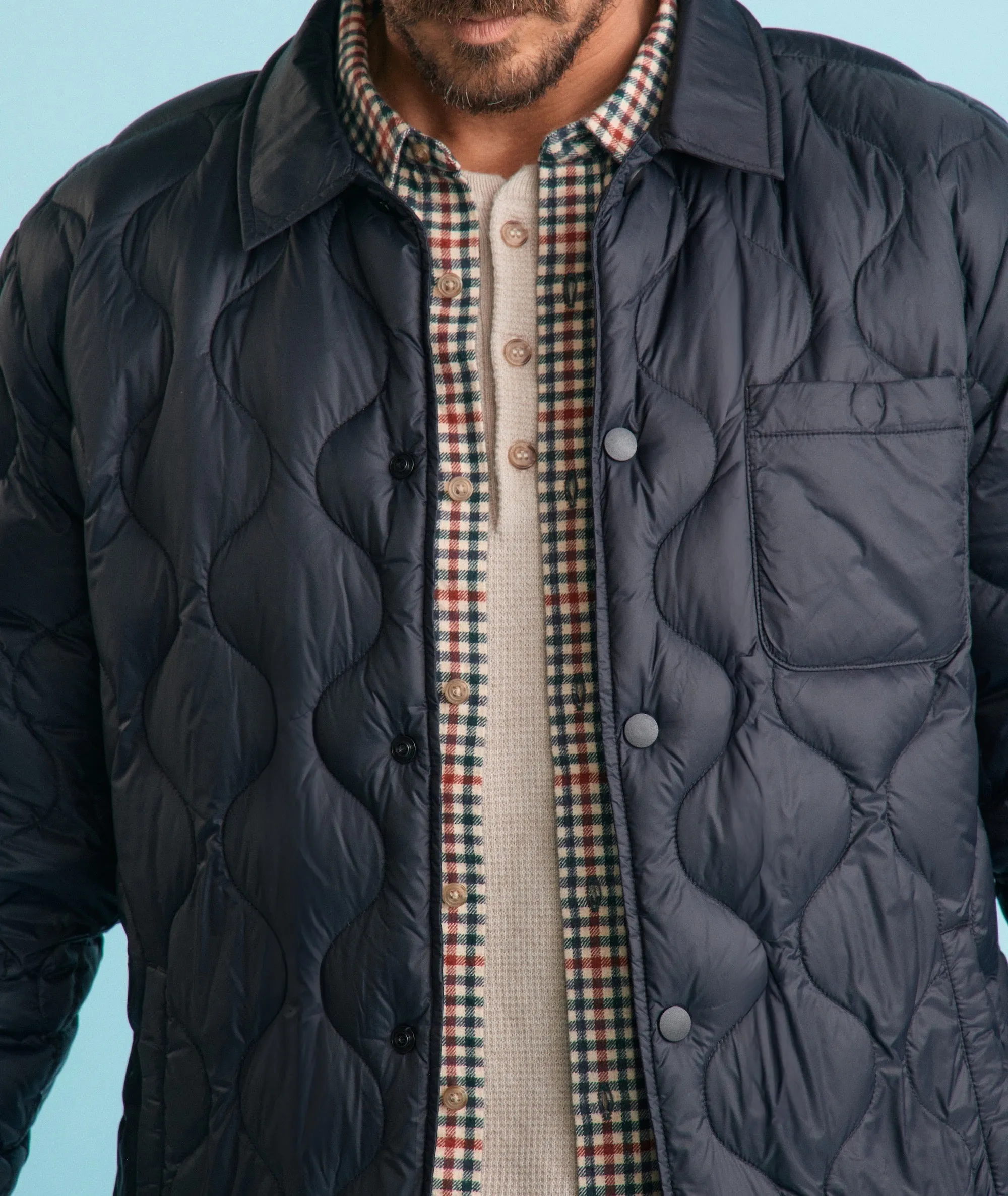 Midweight Quilted Chore Coat sold by Marine Layer product image thumbnail 3