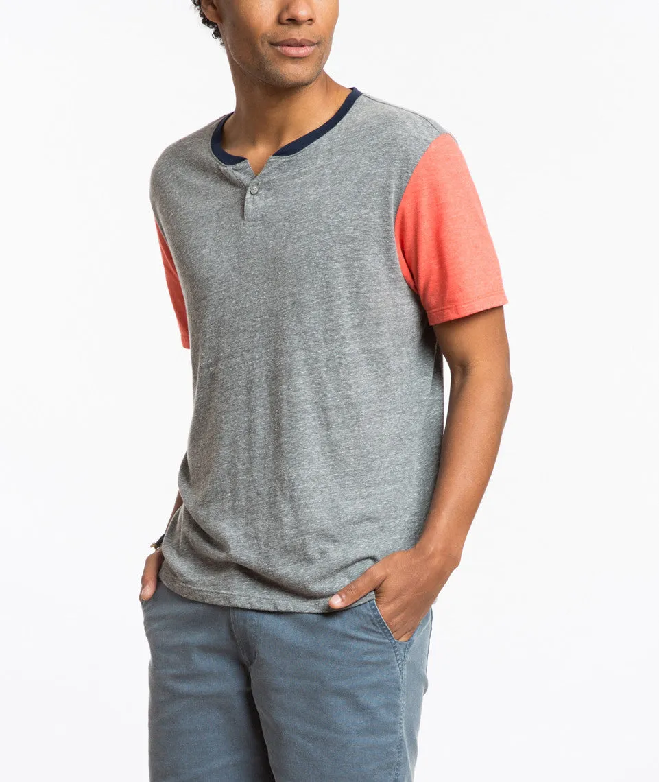 Eli Shortsleeve Henley sold by Marine Layer