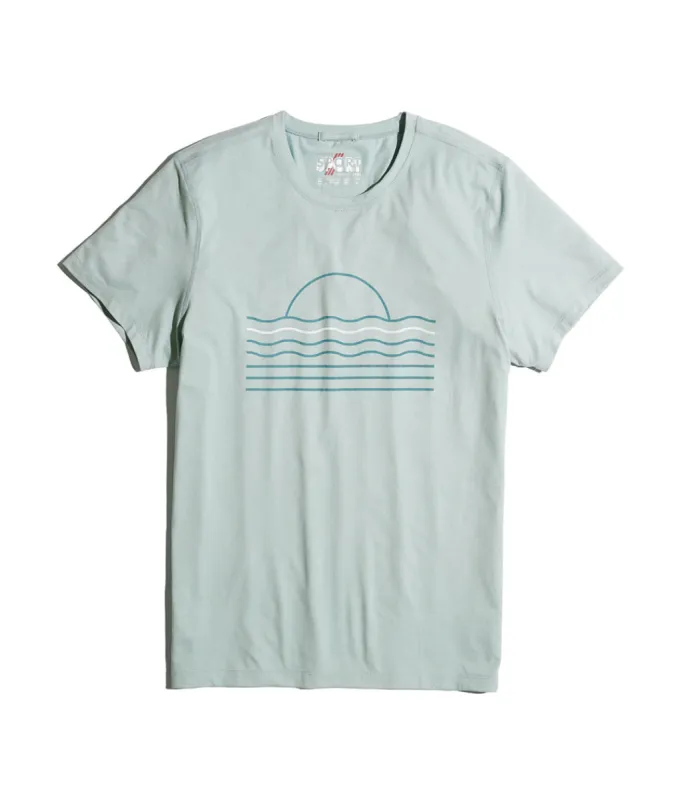 Sport Crew in Green Mist sold by Marine Layer