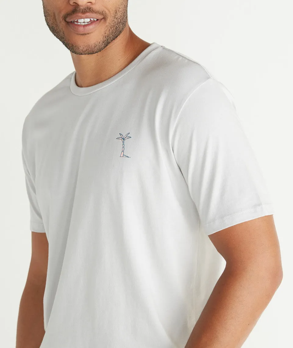 Palm Party Graphic Tee - Light Slate sold by Marine Layer product image thumbnail 3