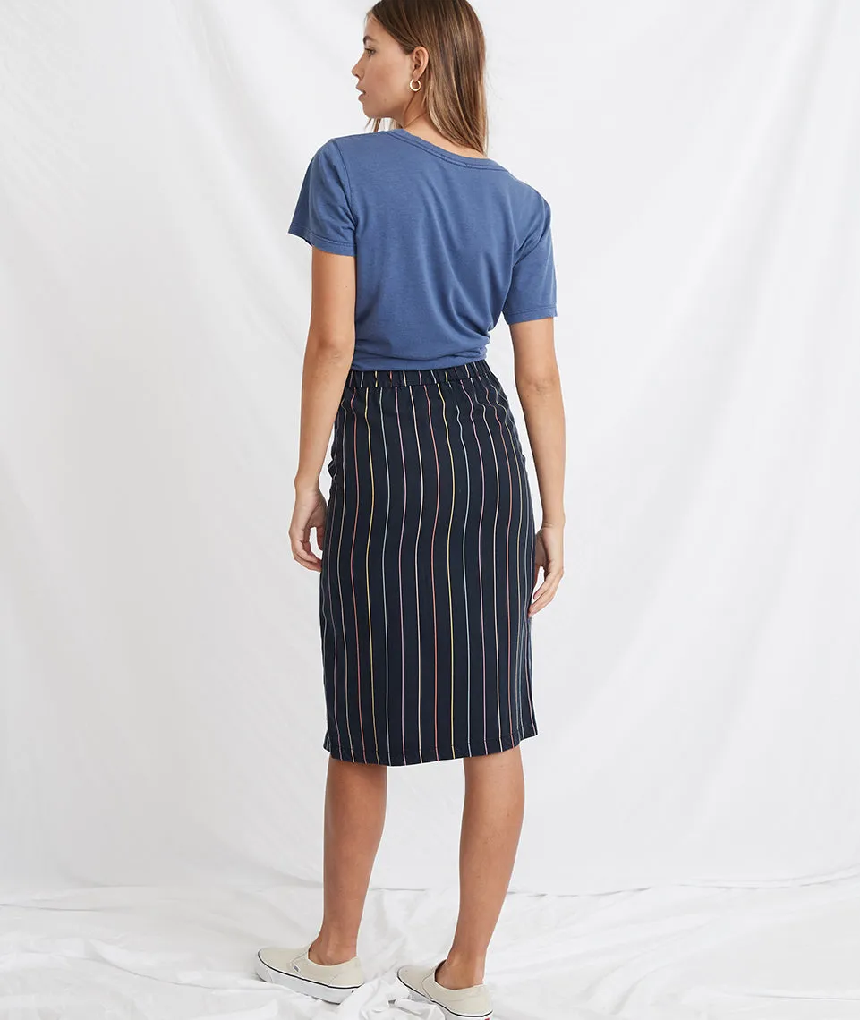 Cecille Skirt in Multi Stripe sold by Marine Layer product image thumbnail 4