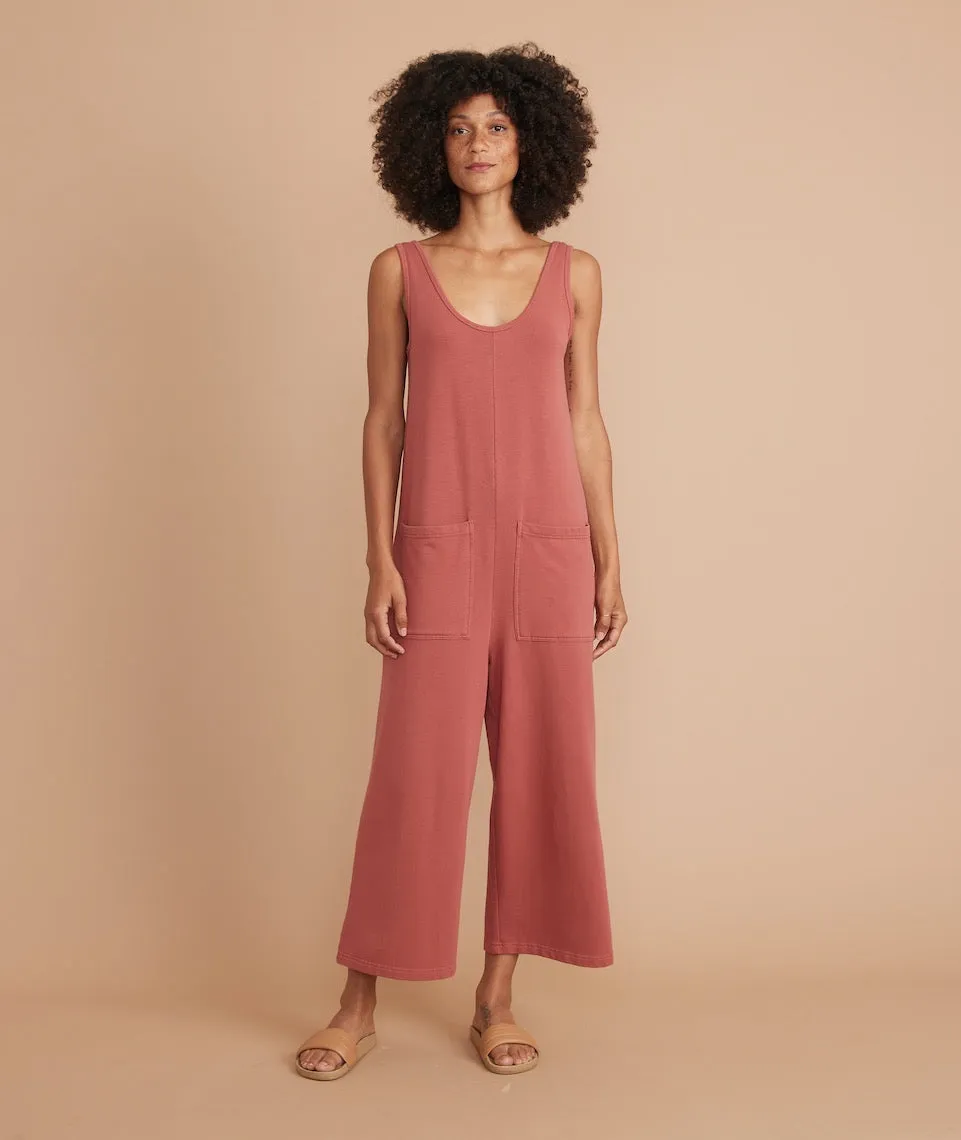 Offline Jumpsuit in Rosewood sold by Marine Layer