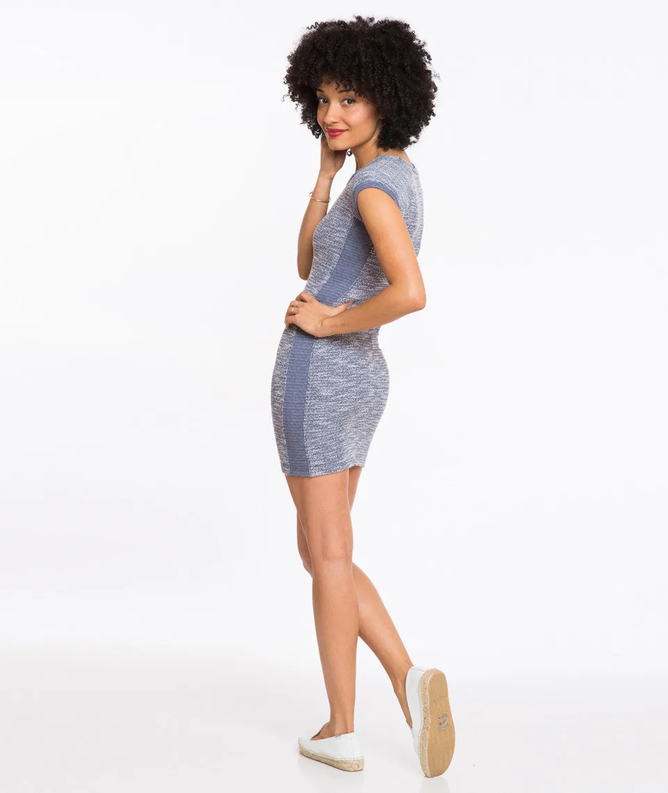 Tweed Shirt Dress - Blue sold by Marine Layer product image thumbnail 2