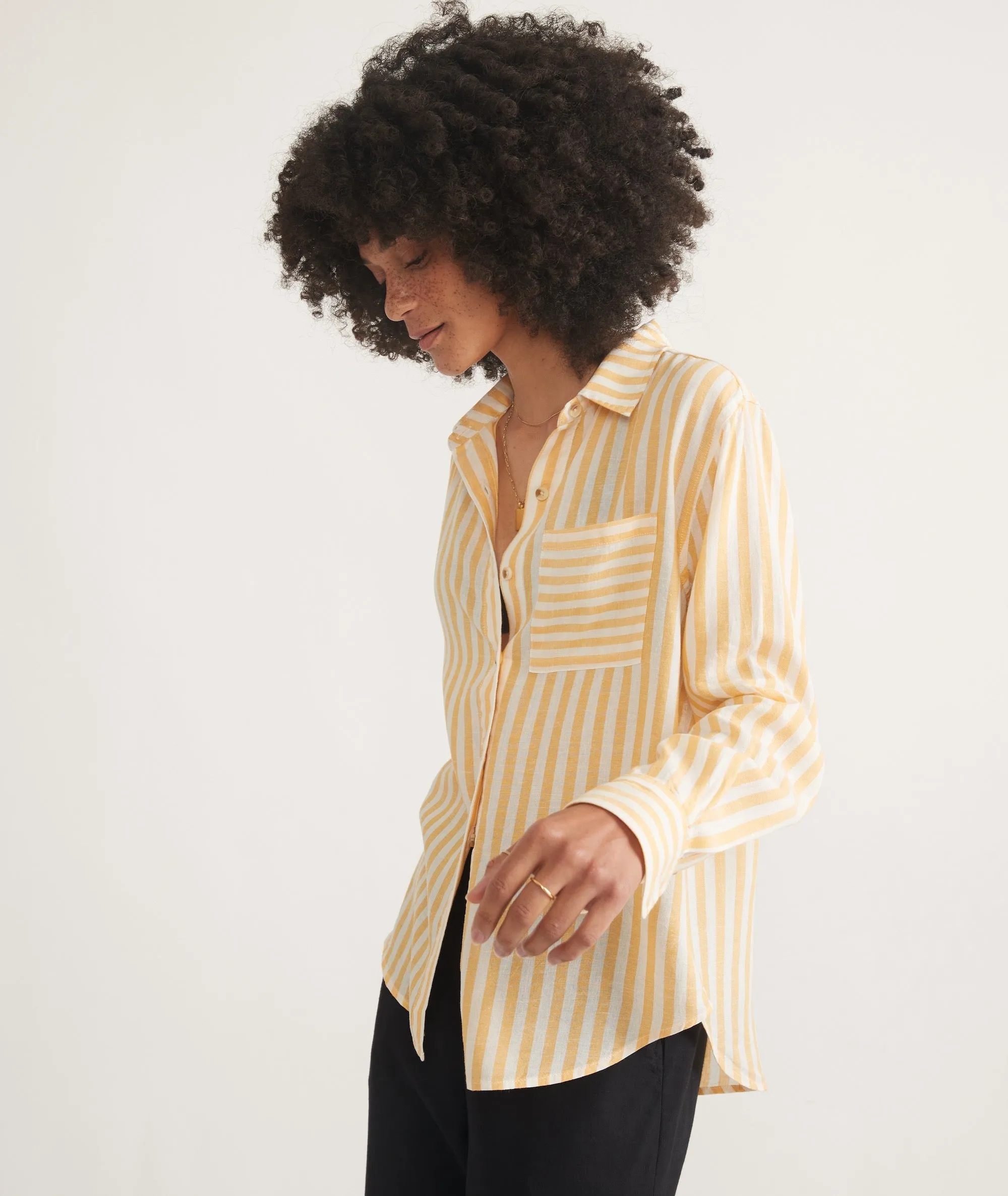 Abbey Linen Button Down sold by Marine Layer product image thumbnail 2